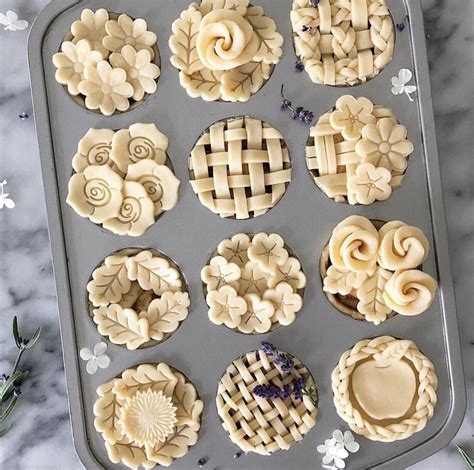 Mini Pies Tips & Tricks | Pie crust designs, Desserts, Mini desserts