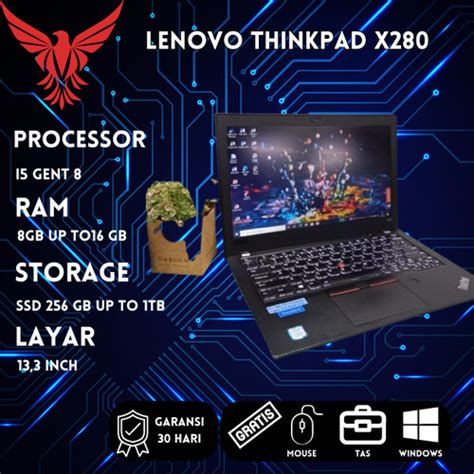 Jual LAPTOP LENOVO THINKPAD X280 CORE I5 GENT 8 RAM 8GB SSD 256GB MULUS ...