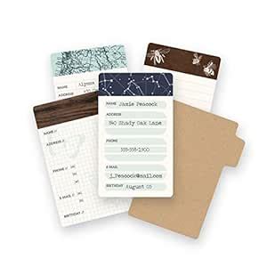 American Crafts 663112 We R Memory Keepers Typecast Mini Card Set 10 ...