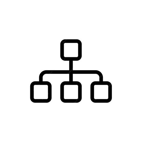 차트 트리 아이콘 세트 회사 팀 조직 구조 트리 터 기호 알고리즘 표시 플로우 차트 기호 검은색으로 채우고 윤을 찍은 스타일 ...