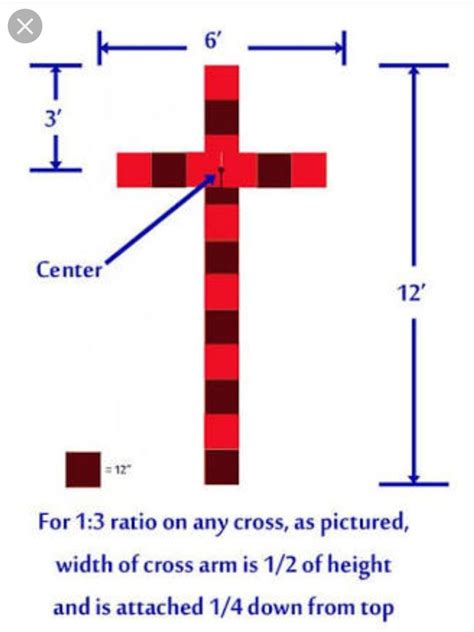 DIY Wooden Cross with Measurements
