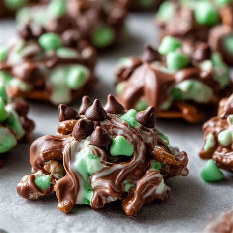 Mint Chocolate Chip Clusters – Easy Holiday Dessert Idea