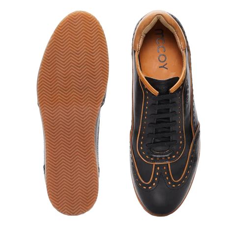 Mccoy Rock full grain crust Men's classic formals Black