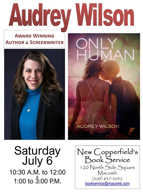 "Only Human" by Award-winning Audrey Wilson, New Copperfield's Book ...