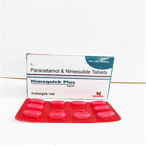 NIMOQUICK-PLUS Tablets Cure Quick Pharmaceuticals