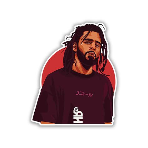 Sideline Scholar – J. Cole Sticker – stickyfunk premium stickers