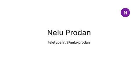 Nelu Prodan — Teletype