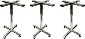 KITHANIA Chrome Steel Modular Furniture Table Frame (Only Frame) 3 PC ...