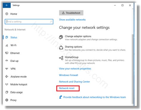 Reset Network Connection 的图像结果