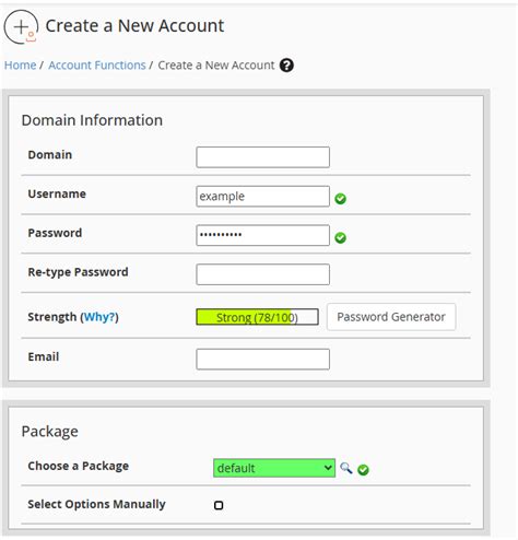 Image result for Create User cPanel