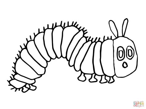 The Very Hungry Caterpillar Colouring Printable - Free Math Worksheet ...
