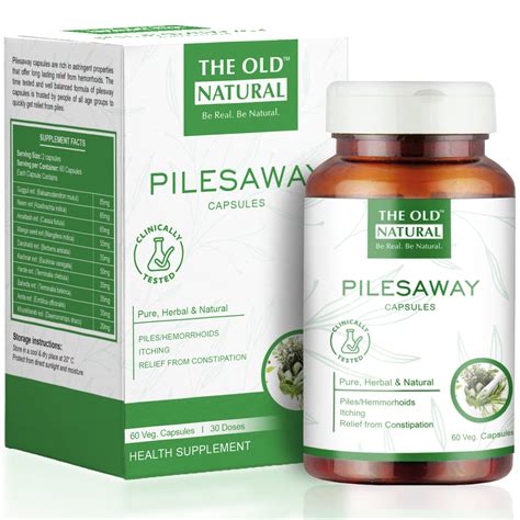 Buy The Old Natural Pilesaway Piles medicine I For Piles, Hemorrhoid ...