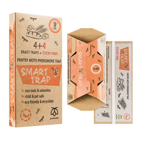 Buy Pestmatic Smart Moth Trap x8, Pantry Moth Monitoring Trap for ...