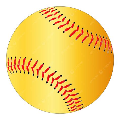 Yellow Softball Clip Art