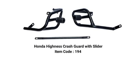 HONDA HNESS 350 CRASH BAR / LEG GUARD WITH SLIDER – Royal Erado Accessories