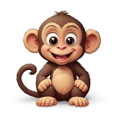 Monkey Smiling Cartoon