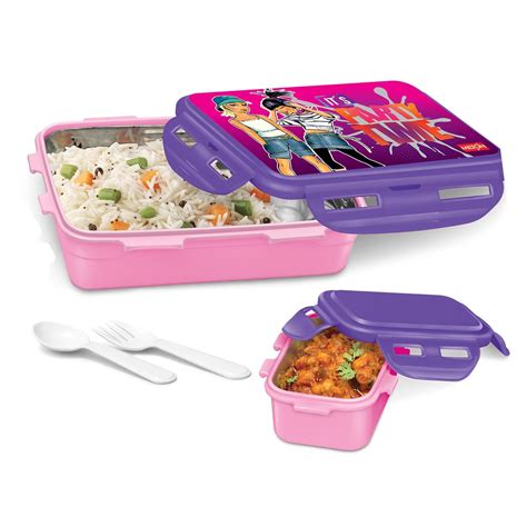 MILTON Mini Fun Treat Lunch Box, Inner Stainless Steel School Kids ...