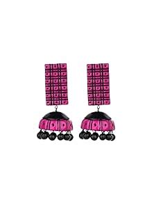 Buy Jhatak Jhumka by Mridah - Handcrafted Terracotta Jhumka Earrings ...