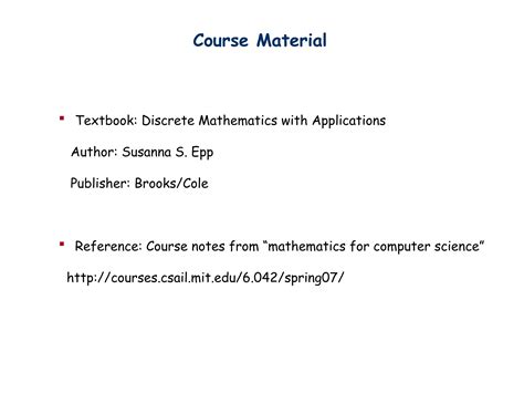 Discrete Mathematics With Calculus and Derivation | PPT
