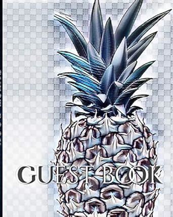 pineapple Hospitality stylish blank guest Book. designer sir Michael ...