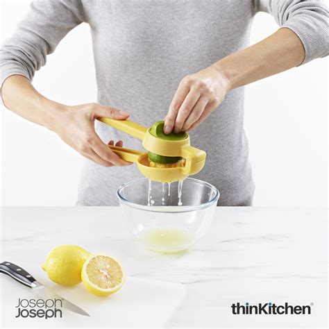 Joseph Joseph JuiceMax Dual-action Citrus Press - Yellow | thinKitchen