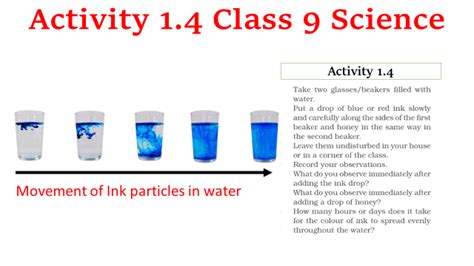 Matter in Our Surroundings Activity 1.4 Class 9 Science - Remedial Coaching