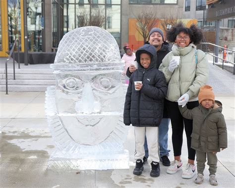 New Years Eve Ice Sculpture + Holiday Trolley, Shaw-Roxbury Branch of ...