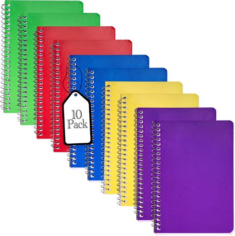 Amazon.com : Spiral Notebooks, Small Notepads - 4” x 6” Inch Memo Books ...