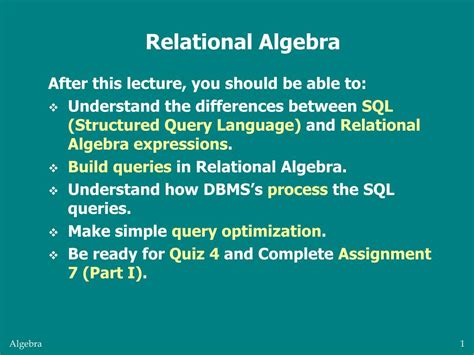 Image result for Relatinal Algebra Examples