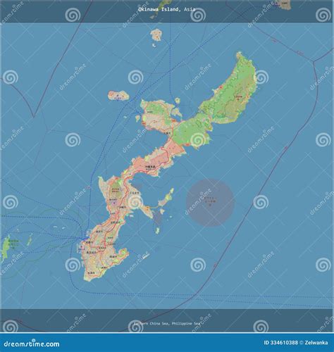 Okinawa Island Map. Vector Illustration | CartoonDealer.com #157961822