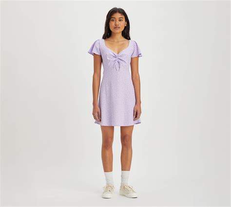 Skylar Flutter Sleeve Dress - Purple | Levi's® US