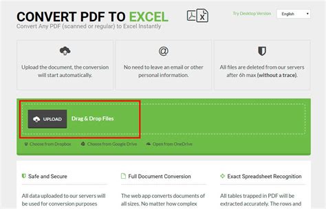 Convert PDF File to Excel Spreadsheet 的图像结果