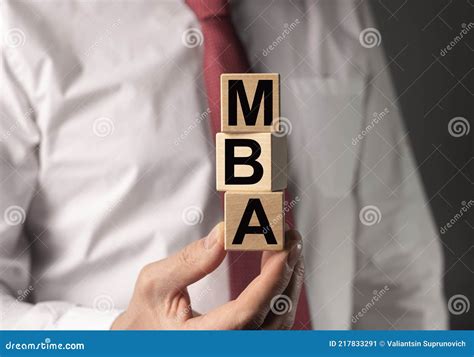 MBA Acronym of Master of Business Administration Degree. Education Concept Stock Image - Image ...