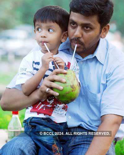 A father enjoy with his child on the eve of Father's Day in Chandigarh ...