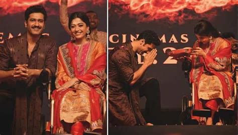 VIDEO: Vicky Kaushal in Hyderabad with Rashmika Mandanna, speaks Telugu ...