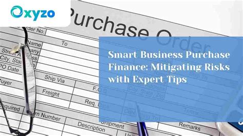 Smart Business Purchase Finance: Mitigating Risks with Expert Tips