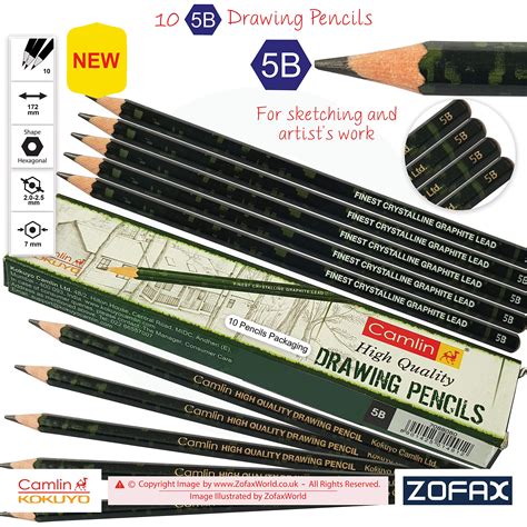 Buy KOKUYO CAMLIN Graded Drawing Pencils Giga Pack Finest Crystalline ...
