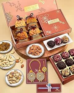 HYPERFOODS Rakhi For Brother Combo Rakhi for brother and bhabhi and kid ...