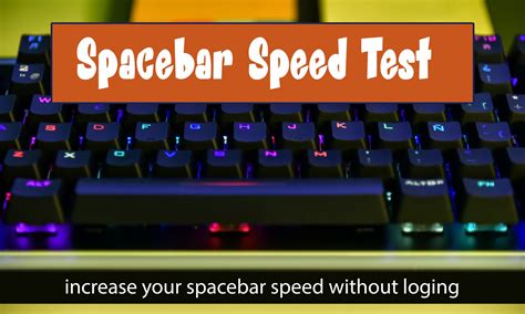 Spacebar Speed Test