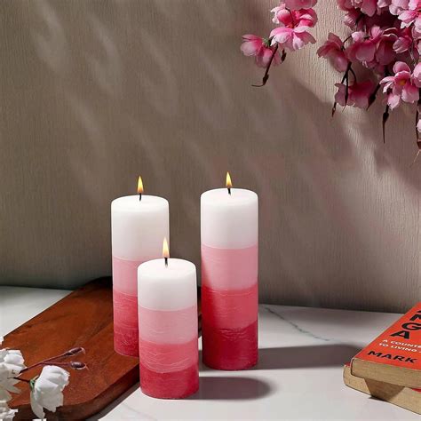 PROSPERRO LUMO by Parkash Candle Set of 3 Fragrance Pillar Candles Sha ...