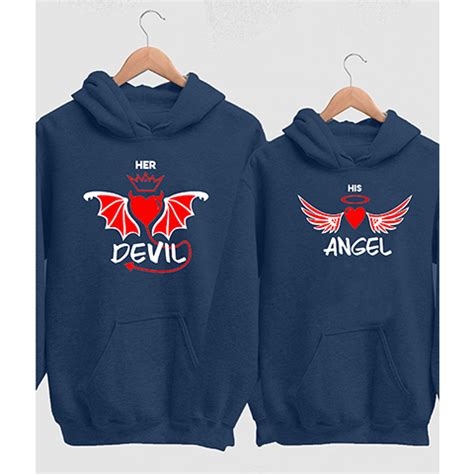 Devil and Angel Couple HoodiesCouple Hoodies – TEEZ.in