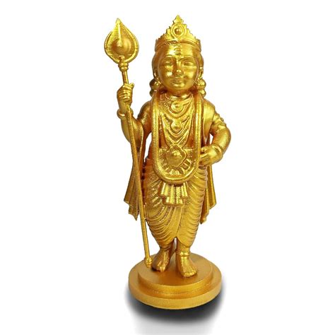 Buy Lord Murugan 3D Printed Statue (14 CM) | Murugan Statue for Car ...