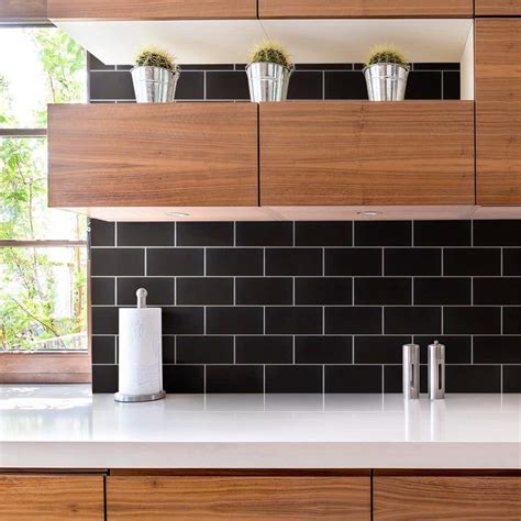 Projectos Black 3-7/8 in. x 7-3/4 in. Ceramic Floor | Ubuy India
