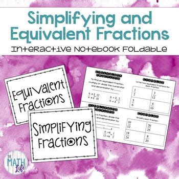 Image result for Equivalent Fractions Foldable