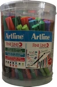 Artline Fine Line 0.4mm Fine Writing Pen - 60 Fineliner Pen - Buy ...