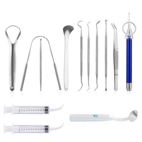 Buy Tonsil Stone Remover Kit, Irrigation Syringe Dental Tooth and ...