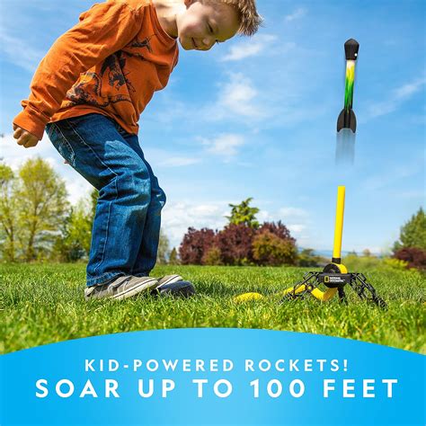 Buy NATIONAL GEOGRAPHIC Air Rocket Toy – Ultimate LED Rocket Launcher ...
