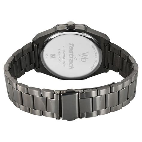 Buy Online Vyb Maverick By Fastrack Quartz Analog Grey Dial Grey ...