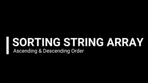 Sort a String Array in Java 的图像结果