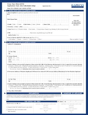 18 Printable Kyc Form Templates - Fillable Samples in PDF, Word to ...